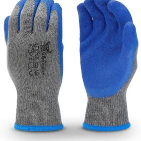 G & F Products 12-Pack Heavy Duty Double Coated Latex Work Gloves – Large, Reusable Safety Grip for Construction, Gardening & Industrial Use
