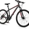Ktaxon High-Carbon Steel Mountain Bike with 21-Speed System & Dual Disc Brakes (24, 26, 27.5 Inch)