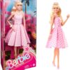 Barbie The Movie Margot Robbie Doll - Collectible Pink Gingham Fashion Figure with Daisy Chain Necklace