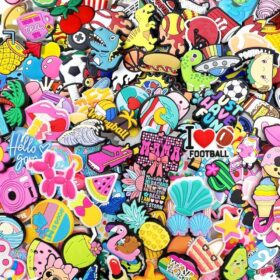 Shoe Charms 1000-Piece Mega Bundle - Unique Sneaker Accessories & Sandal Decorations, No Duplicates, Universal Fit for Clogs, Wristbands & Gifts
