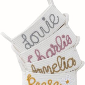 Personalized Baby Name Diaper Caddy - Cotton Rope Nursery Storage Basket with Handles - Custom Gift Bin for Toys & Organizer for Room, Bathroom & Living Room