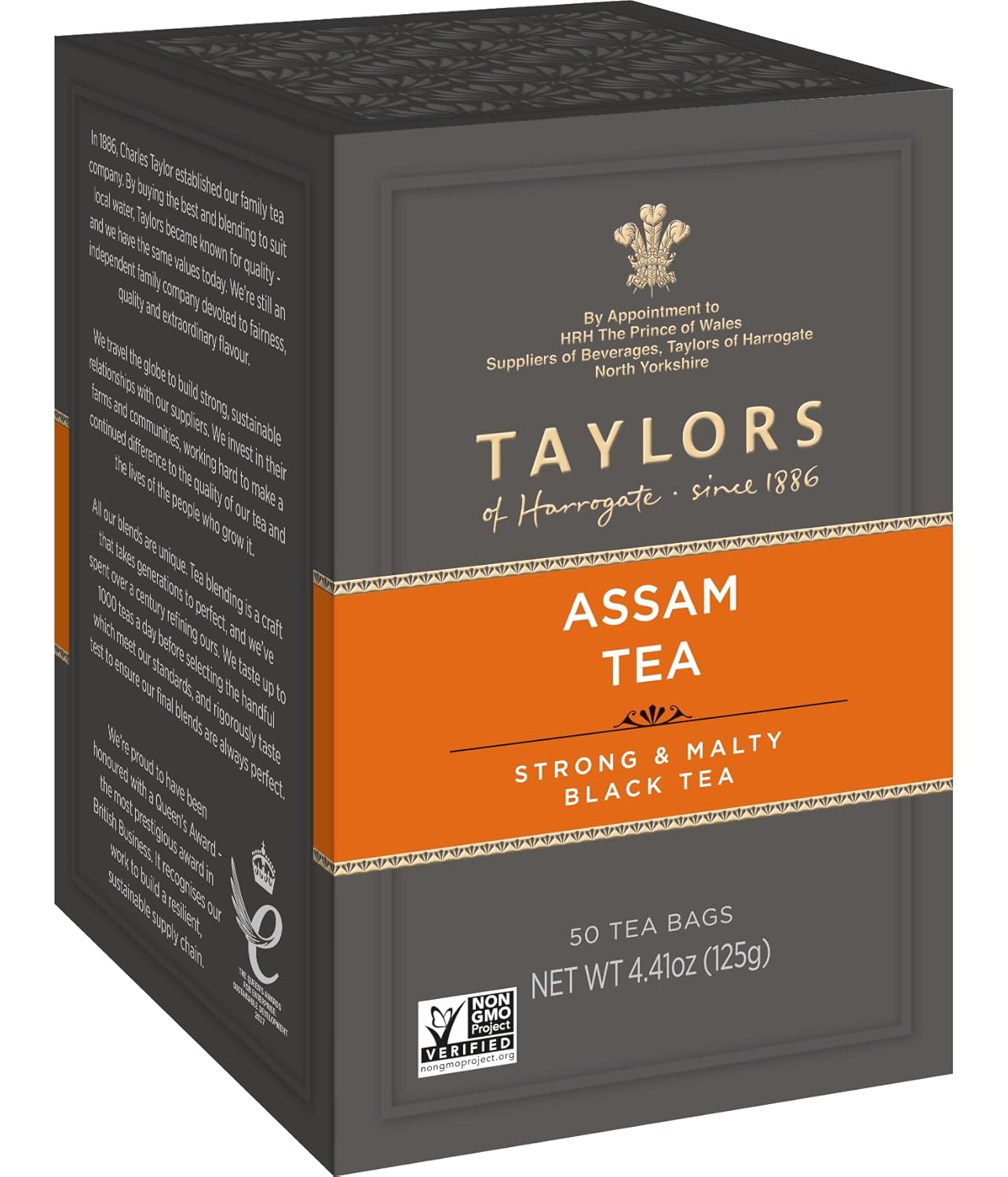 Taylors of Harrogate Assam Tea, 50 Premium Pillow Teabags – Rich, Malty & Full-Bodied Indian Black Tea Blend