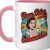 Retro Housewife Sarcasm Ceramic Coffee Mug - Vintage 1950s Homemaker Humor Gift, Pink & White