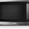 Toshiba 0.9 Cu Ft Countertop Microwave Oven – 900W Black Stainless Steel with Mute Function, Sound On/Off, 6 Auto Menus & Child Lock – Compact Apartment Essential