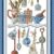 Awesocrafts Kitchenware Abstract Cross Stitch Kit - Counted Embroidery Set for Beginners & Adults, DIY Home Decor Sewing Crafts