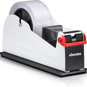 Heavy Duty Desktop Tape Dispenser – Dual Roll 1-Inch & 2-Inch Capacity with Non-Slip Base