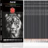 Professional Sketching Pencils Set – 12-Piece Graphite Drawing Kit (6B to 4H) for Artists, Sketching, Shading, and Blending