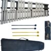 Professional 30-Note Foldable Glockenspiel Bell Kit with Carrying Bag, 4 Mallets, and Strap – Portable Percussion Xylophone for Students, Band, and Adults