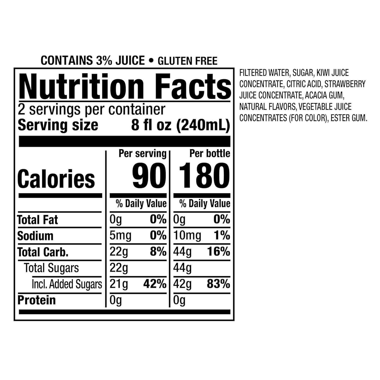 Snapple Kiwi Strawberry Juice Drink – 16 Fl Oz Bottles (Pack of 12) – Made with Real Juice, No Artificial Sweeteners, Eco-Friendly Packaging