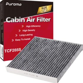 Puroma Premium Cabin Air Filter with Activated Carbon – Compatible with Toyota, Lexus, Subaru, Scion, Land Rover & Jaguar (Replaces CP285, CF10285)