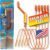 FlexiSnake Drain Weasel Hair Clog Remover – 18-Inch Sink & Bathtub Cleaner Tool with 5 Refill Wands & Quick-Connect Handle – Made in USA