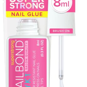 NYK1 NailBond Brush On Nail Glue – 8ml Professional Strength Adhesive for Press On Nails, Tips & Acrylics – Quick Dry, Waterproof, Precision Applicator