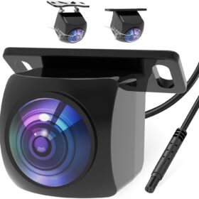 AHD 1080P Backup Camera for Cars & Trucks - IP69K Waterproof License Plate Rear View Camera with 170° Wide Angle & Night Vision