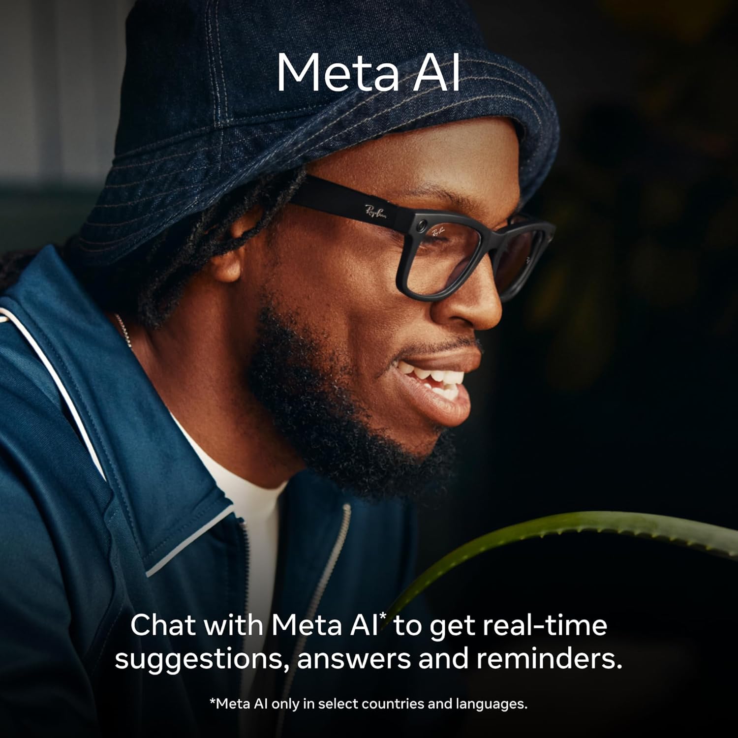 Ray-Ban Meta Smart Glasses (Gen 1) - Shiny Black Wayfarer with 12 MP Camera, Open-Ear Audio & Meta AI - Wearable Technology for Men & Women