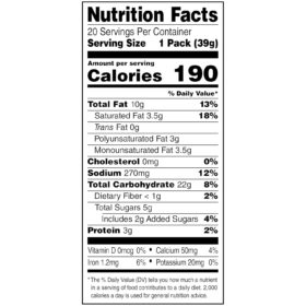 Lance Captain's Wafers Cream Cheese & Chives Sandwich Crackers, 6 Count (Pack of 20)