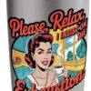 Retro Housewife Insulated Tumbler – Stainless Steel Travel Mug with Vintage Sarcasm & Kitchen Art