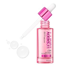 Maybelline Grippy Serum Primer – 24H Makeup Grip with 2% Niacinamide, Hydrating Face Base for All Skin Types, 1.01 fl oz