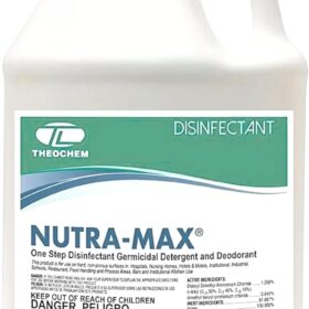 Nutra-Max Hospital Grade Disinfectant - 1 Gallon Concentrate Makes 32 Gallons - EPA List N & G Registered, Kills 99.9% of Viruses, Bacteria & Fungi - Neutral pH Multi-Surface Cleaner & Deodorizer