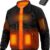 Wulcea Men's Graphene Heated Jacket with 12V 18400mAh Fast Charge Power Bank - Ultra-Warm Softshell for Outdoor Recreation