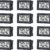 12-Pack Digital Mini Hygrometer Thermometer – Accurate Indoor Temperature & Humidity Monitor LCD Display (°F) for Greenhouses, Humidors, and Home