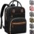 Tenot Large Capacity Diaper Bag Backpack – Waterproof Travel Backpack with Insulated Pockets & Stroller Straps for Baby Girls & Boys