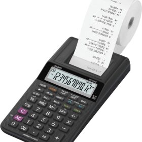 Casio HR-10RC Portable Desktop Printing Calculator – 12-Digit Display, Compact Tax & Currency Machine for Bookkeeping & Accounting