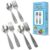 CHILLOUT LIFE 6-Piece Kids Stainless Steel Silverware Set – Ergonomic Toddler Flatware with Fruit Engravings (3 Spoons & 3 Forks)