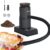 BORUIT Portable Cocktail Smoker Gun - Cold Smoke Infuser Kit with Wood Chips for BBQ, Meats, Cheese & Drinks - Handheld Food Smoker (Black)