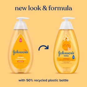 Johnson's Baby Shampoo with Aloe Vera & Vitamin E - 20.3 fl oz Tear-Free Formula, Hypoallergenic & Mild for Newborns