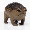 Grumpy Toad Garden Statue - Hand-Painted Resin Angry Frog Figurine for Indoor, Outdoor & Patio Décor