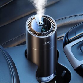 Ceeniu F26 Smart Car Air Freshener - Ultrasonic Mist Diffuser with Auto On/Off, Rechargeable Battery, and Natural Cologne Scent - Premium Aluminum Alloy Interior Accessory