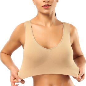 BESTENA Women's High Impact Seamless Sports Bra - Removable Pads Yoga & Running Top