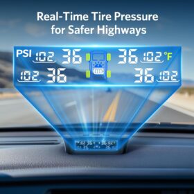 Tymate TM3 Solar TPMS for RV & Trucks – Color LCD Display with 4 Sensors