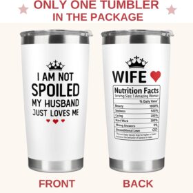 Valentine's Day Gifts for Her - 20oz Insulated Travel Tumbler - Romantic Wife, Mom & Women's Birthday, Anniversary & Christmas Present