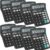8-Pack Desktop Calculators with Large LCD Display - 12-Digit Solar & Battery Dual Power Office Calculators with Sensitive Big Buttons for School, Home, and Business