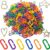 RONYOUNG 620PCS Rainbow C-Clips – Versatile Plastic Chain Links for Bird Cage Toys, DIY Classroom Math Manipulatives, & Creative Crafts