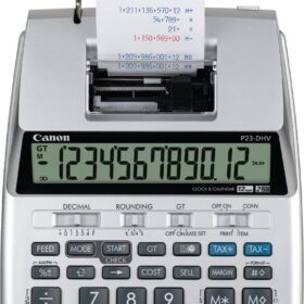 Canon P23-DHV-3 Desktop Printing Calculator with Double Check, Tax & Currency Conversion