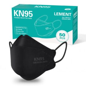 LEMENT KN95 Face Masks (50-Pack) – Premium 5-Layer Breathable Disposable Protection with Comfort Fit for Adults & Teens