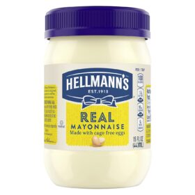 Hellmann's Real Mayonnaise – 15 oz Jar Made with 100% Cage-Free Eggs & Vinegar