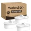 Waterdrop Pitcher Filter Replacement (WD-PF-01A Plus) – 3-Pack – Reduces Lead, PFAS, PFOA/PFOS, Chlorine & Fluoride – 200 Gallon Capacity – Universal Fit for All Waterdrop Pitchers