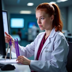 Purple EKG/ECG Calipers – Precision ECG Measuring Tool for Nurses, Doctors & Medical Students