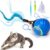 BABORUI Interactive Cat Toy Ball - Rechargeable Electric Exercise Ball with 3 Tails, 2 Speeds & Smart Motion Sensor for Indoor Cats
