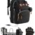 Large Diaper Bag Backpack with Changing Station, Portable Travel Tote & USB Port - Unisex Baby Nursery Bag for Boys & Girls, Black