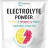 MicroIngredients Premium Electrolyte Powder - 1000mg Potassium, Coconut Water & Real Lemon Juice - 2lb Powder (139 Servings) - Keto, Sugar-Free, Non-GMO Hydration Support