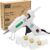 Mini Hot Glue Gun Kit with 30 Glue Sticks - Fast Heating DIY Craft Tool for Home Repairs, School Projects, & Arts (7mm)