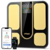 LVPIMAN Smart Scale for Body Weight - Digital Bathroom Scale with 25 Body Composition Metrics, BMI, Body Fat & Muscle Mass Tracking, 400lb Capacity, Bluetooth App Sync for iOS & Android