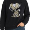 Peanuts Women's Snoopy & Friends Graphic Crewneck Sweatshirt - Cozy Fleece Pullover for Women (S-XL)