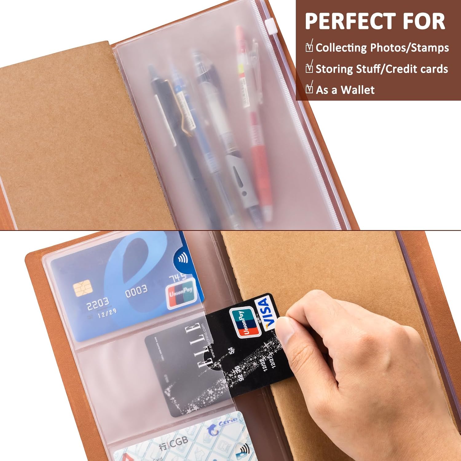 Monogrammed Leather Journal for Women - Personalized Initial Notebook with 'Make a Difference' Engraving - Premium PU Leather Notebook Gift for Employees, Teachers, Nurses & Bosses