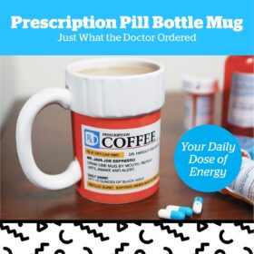 BigMouth Inc. The Prescription Pill Bottle Coffee Mug – 12oz Ceramic Pharmacy & Doctor Gift – Dishwasher Safe Novelty Cup