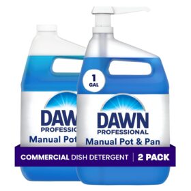 Dawn Professional Manual Pot and Pan Dish Soap - 2 x 1 Gallon Bulk Liquid Concentrate with Dispenser Pump